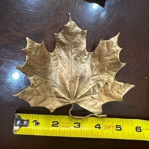 Michael Michaud table art - leaf spoon rest